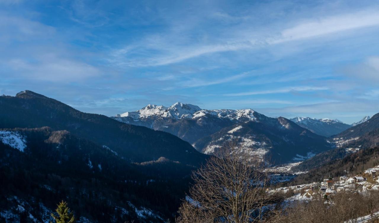 Panoramic House Carnia - Mountain View Apt With Parking And Terraces Villa Ligosullo Esterno foto